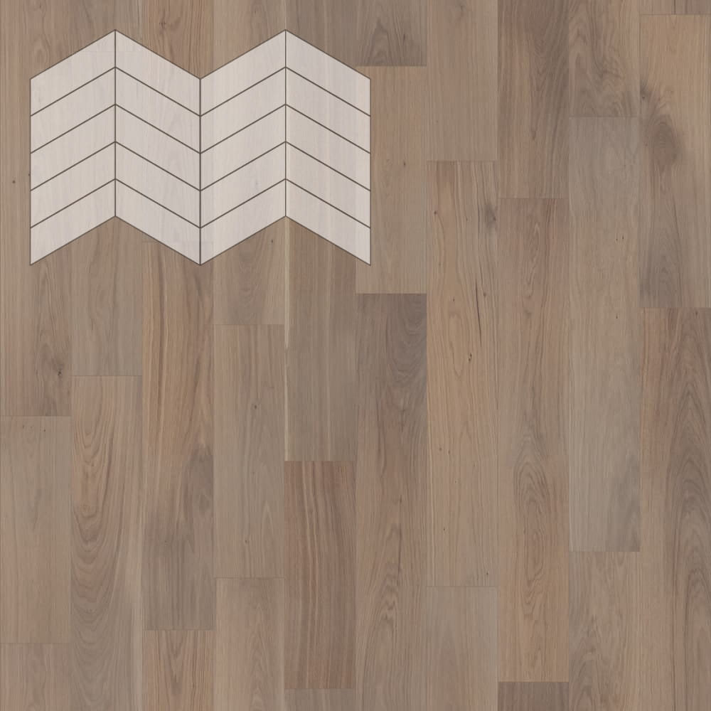 Паркет Елка Французская Lab Arte Chevron Дуб Селект Беж лак 400/337х110х14/3/60°