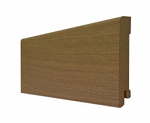 Плинтус шпонированный PolarWood Ясень Белый/Ash White 22х60х2500 в интерьере