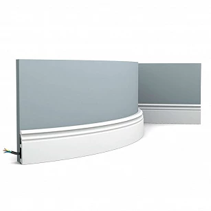 Плинтус Orac Decor SX195F гибкий 2000x19x80 в интерьере