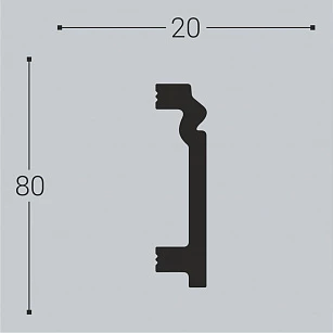 Плинтус напольный Bello Deco XPS П3 80х20х2000 текстура