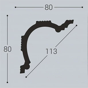 Карниз Bello Deco XPS К1 80х80х2000 текстура