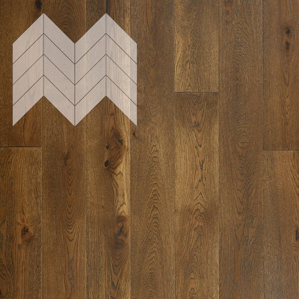 Паркет Елка Французская Lab Arte Chevron Дуб Натур Лофт лак 600/450х150х14/3/45°