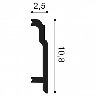 Плинтус из дюрополимера Orac Decor SX155F 2000х108х25 текстура
