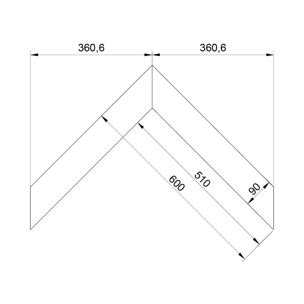 Паркет Елка Французская Lab Arte Chevron Дуб Селект 2006 лак 600/510х90х14/3/45°