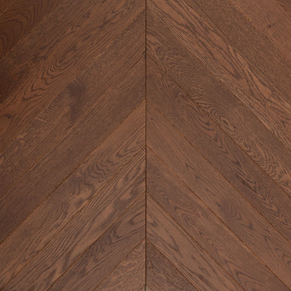 Паркет Елка Французская Lab Arte Chevron Дуб Рустик Табак лак 400/328х125х14/3/60°