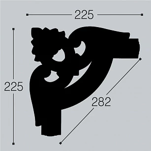 Угол для молдинга Bello Deco М12-У2 текстура