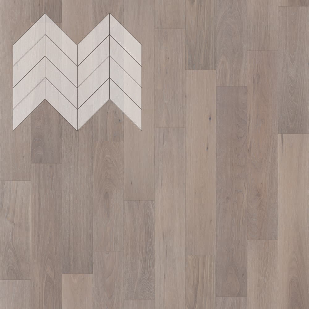 Паркет Елка Французская Lab Arte Chevron Дуб Натур Шарм лак 600/450х150х14/3/45°