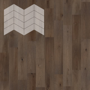 Паркет Елка Французская Lab Arte Chevron Дуб Рустик Кайт лак 400/313х150х14/3/60° в интерьере