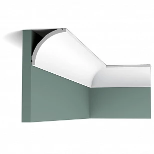 Плинтус из дюрополимера Orac Decor потолочный карниз C240 2000x80x80 в интерьере