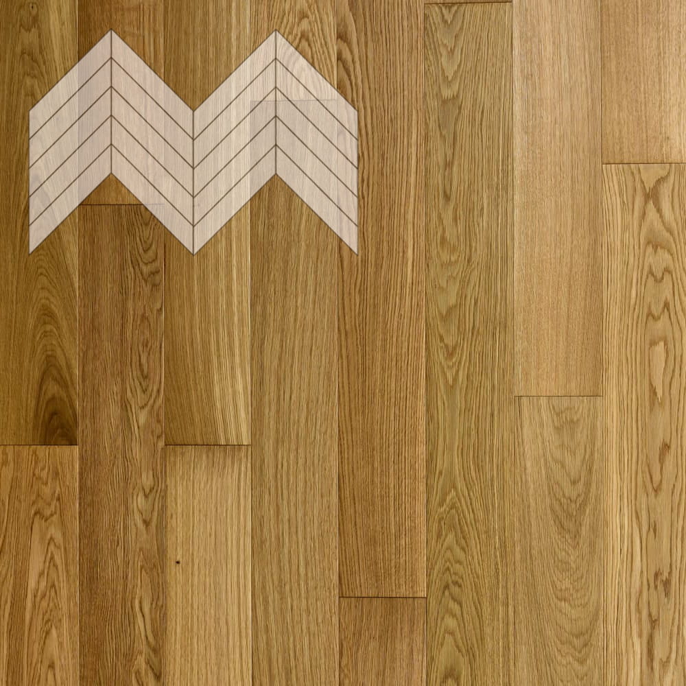 Паркет Елка Французская Lab Arte Chevron Дуб Рустик Масло UV.S 600/510х90х14/3/45°
