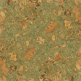 Пробка настенная GRANORTE Twist Green (1,98 м2) в интерьере